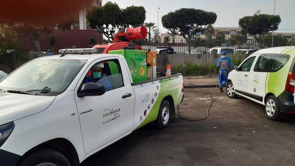 سلطات الدار البيضاء تبدأ في تنفيذ حملات التعقيم و التطهير