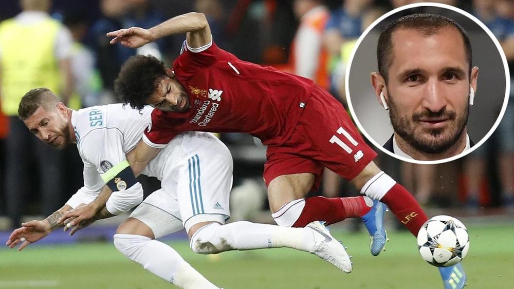 كيليني: "راموس أفضل مدافع في العالم.. وإصابته لصلاح في نهائي دوري الأبطال كانت ضربة معلم"