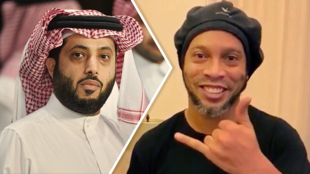 رونالدينيو يعود للظهور ويوجه رسالة لتركي آل الشيخ