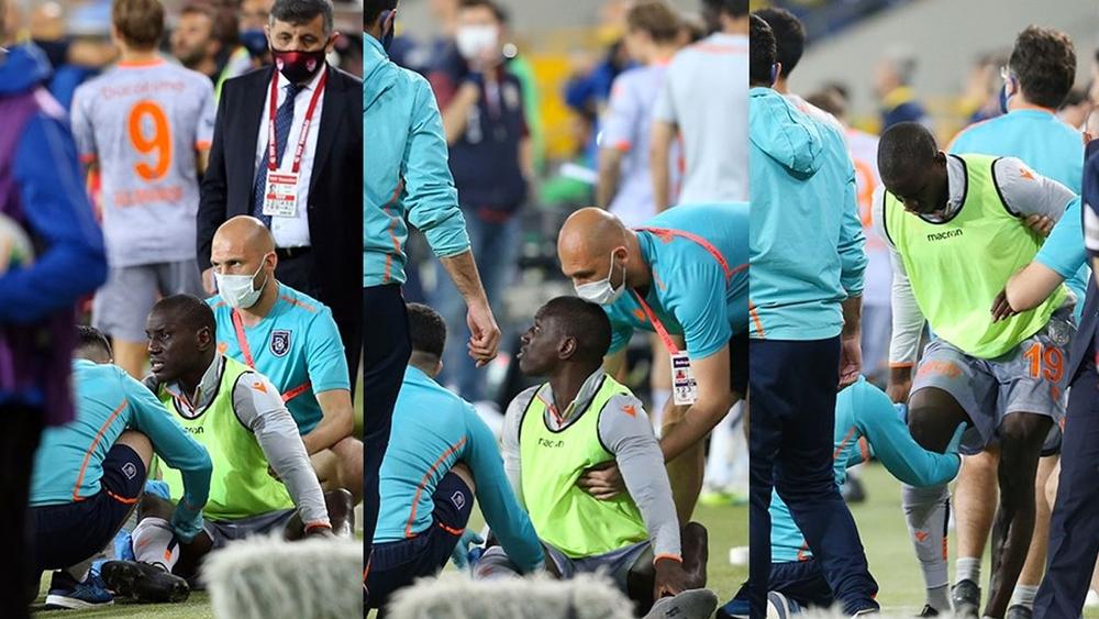 في واقعة "غريبة".. السنغالي دمبا با يصاب بزجاجة ماء رغم غياب الجمهور!