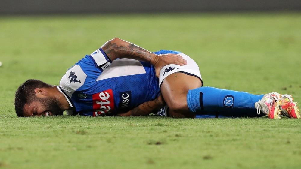 نجم نابولي إنسيني مهدد بالغياب أمام برشلونة