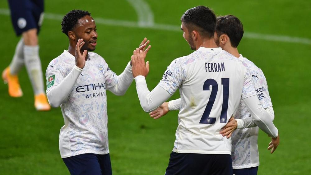 مانشستر سيتي يقسو على بيرنلي ويبلغ ربع نهائي كأس الرابطة