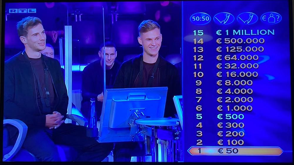 لاعبو بايرن ميونخ يظهرون في برنامج "من سيربح المليون؟"