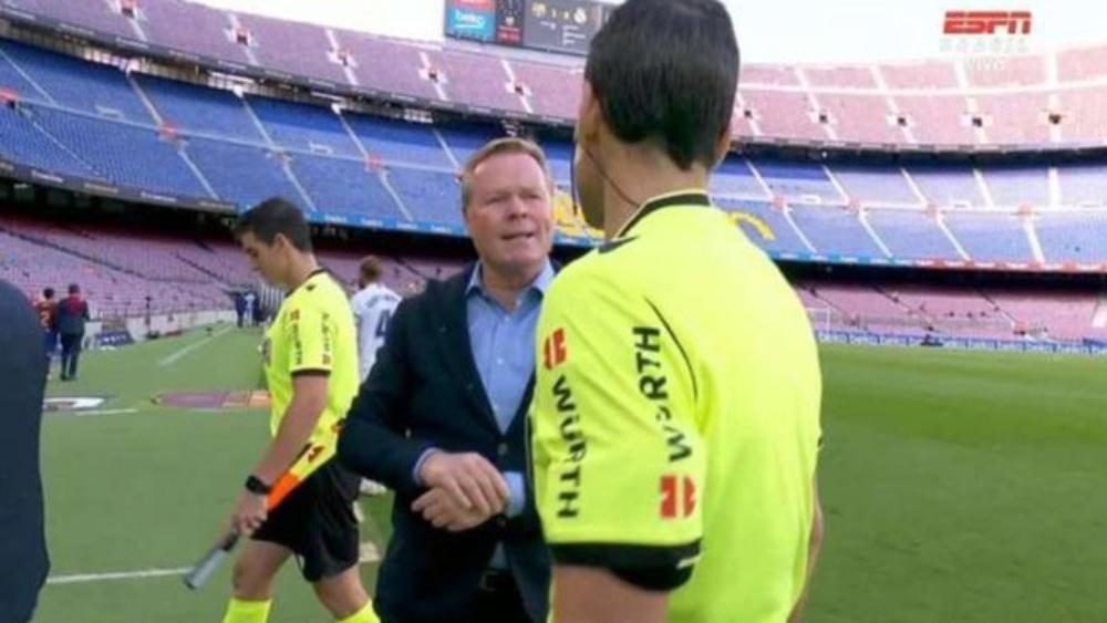 كومان للحكم بعد 'الكلاسيكو': "الـ'VAR' تُستخدَم ضد برشلونة فقط".. والصحف تشير إلى احتمالية فرض عقوبة عليه!