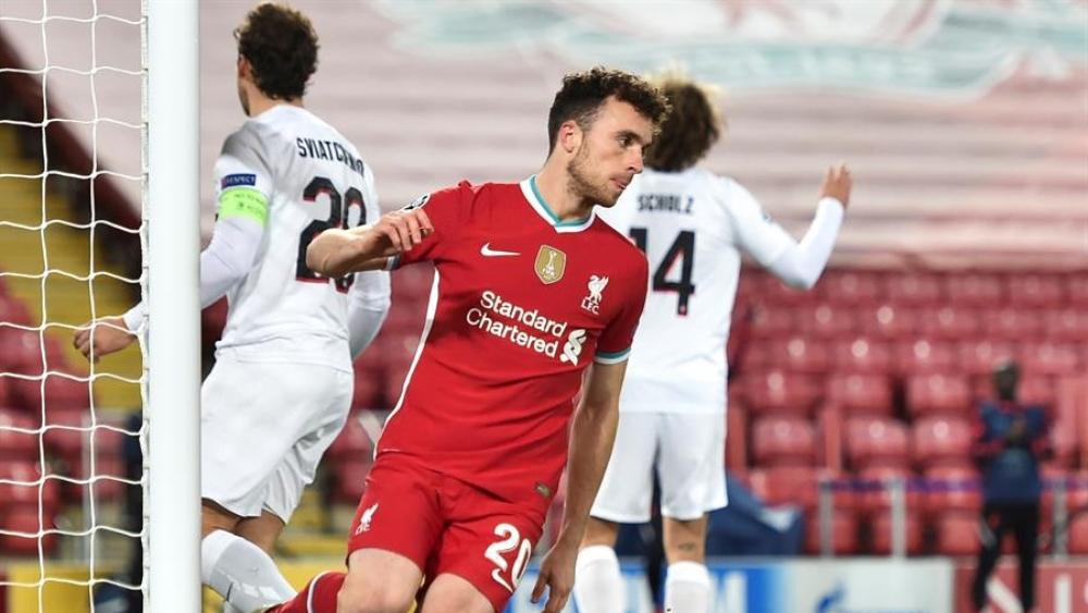 جوتا وصلاح يقودان ليفربول إلى الفوز على ميتدلاند في دوري الأبطال
