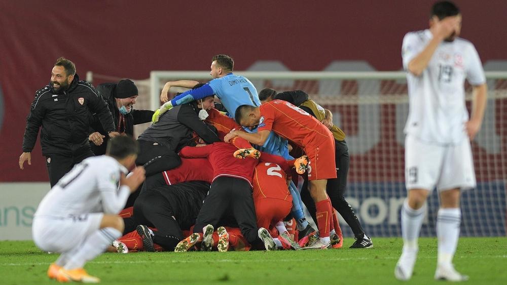 مقدونيا الشمالية تتأهل لكأس أمم أوروبا لأول مرة في تاريخها بهدف المخضرم بانديف