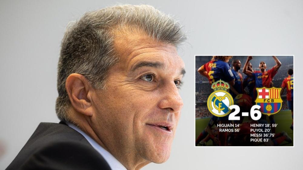 لابورتا المرشح لرئاسة برشلونة: "أريد هزم ريال مدريد بسداسية مرة أخرى"