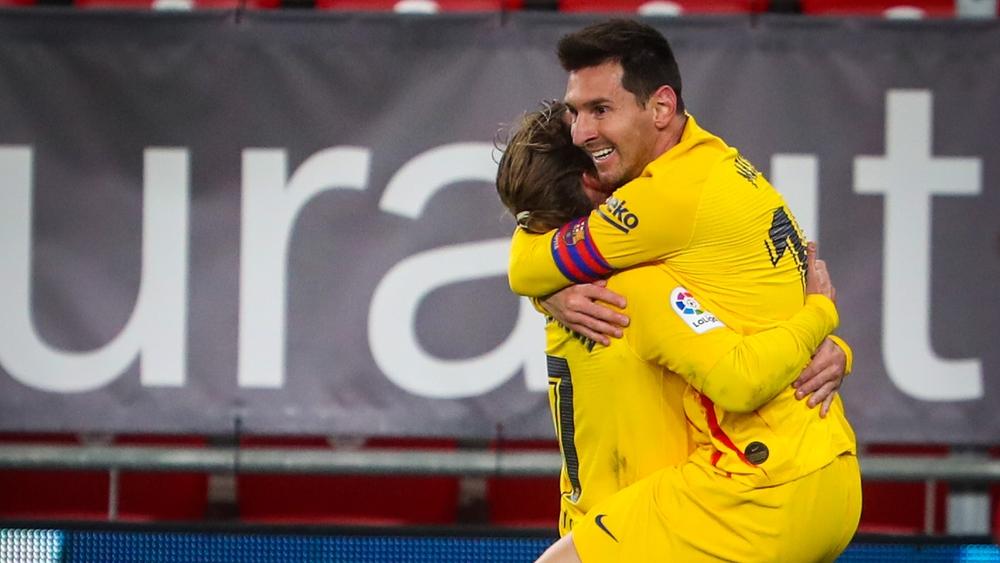 ميسي يقود برشلونة لهزم أ.بلباو والارتقاء للمركز الثالث في "الليغا"