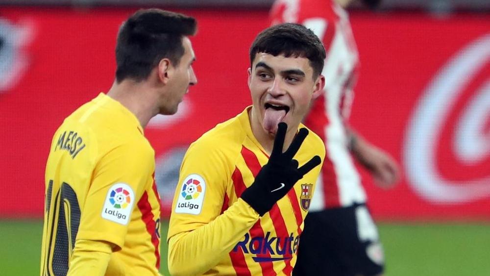 بيدري: "لم يسبق لي أن سجلت هدفا بالرأس في حياتي"