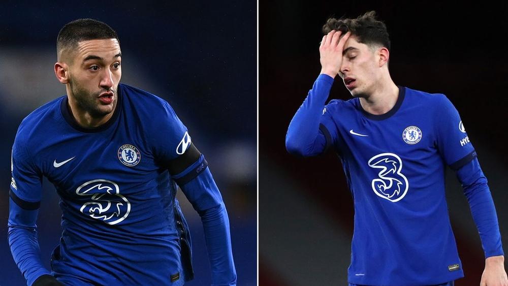 "بوش" مدرب باير ليفركوزن عن لاعبه السابق هافيرتز: "إنه لا يدخل بشكل كافٍ إلى منطقة الجزاء بسبب زياش!"