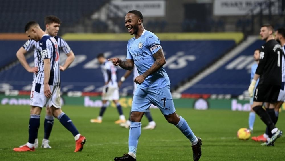 مانشستر سيتي ينفرد بصدارة الدوري الإنجليزي بخماسية في وست بروميتش