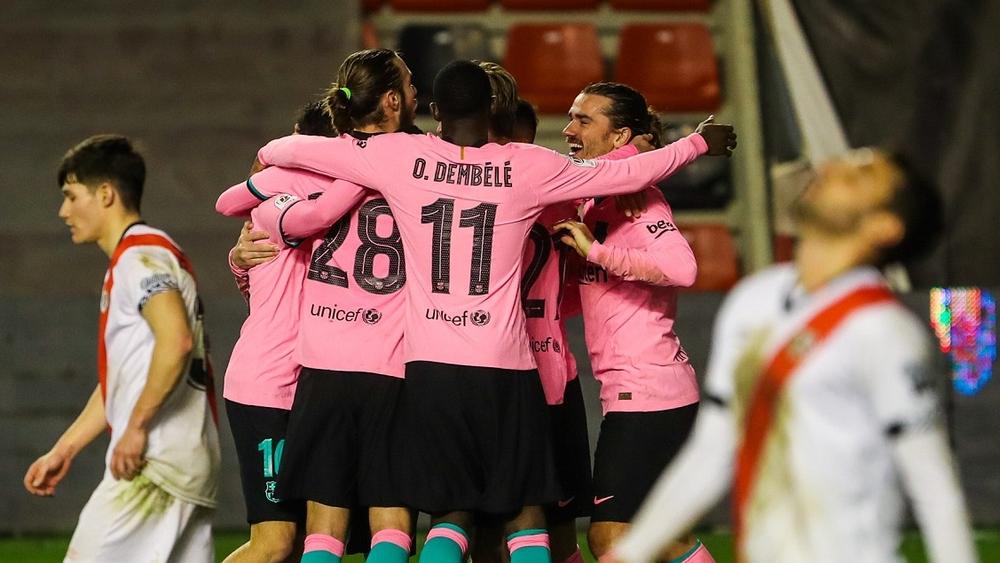 بهدف دي يونغ في الدقيقة 80'.. برشلونة يبلغ ربع نهائي كأس الملك بـ"صعوبة" على حساب رايو فايكانو