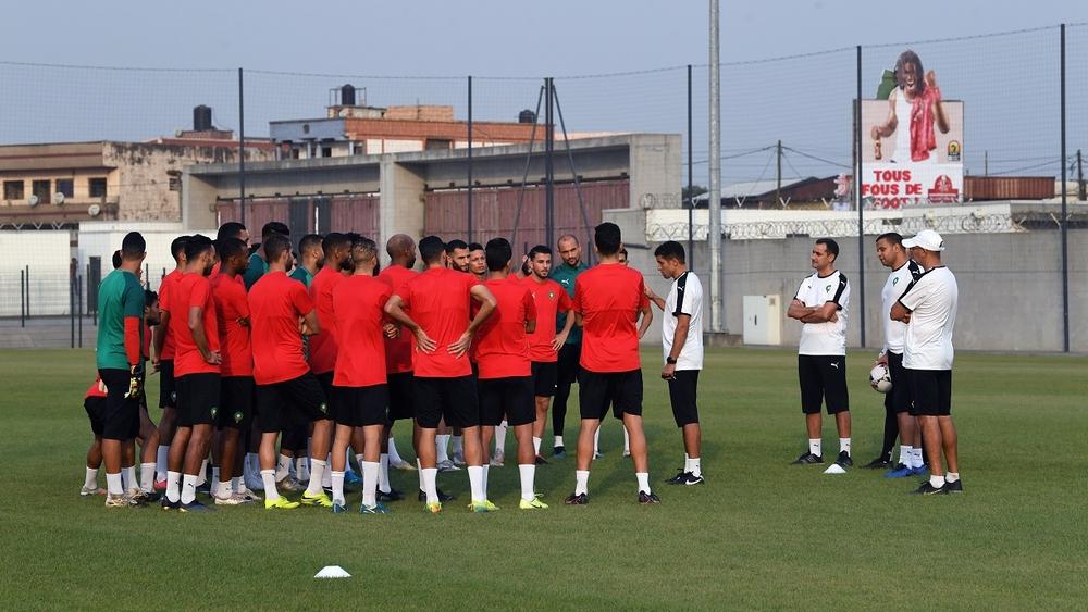 آخر حصة تدريبية للمنتخب الوطني للاعبين المحليين قبل لقاء زامبيا