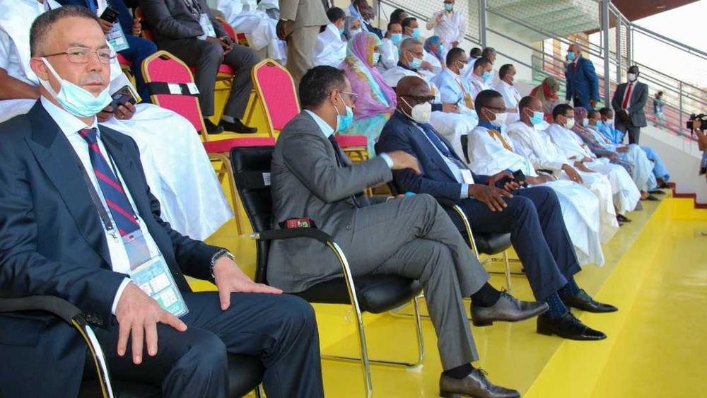 لقجع حاضر رفقة الوزير الأول الموريتاني في افتتاح كأس أمم أفريقيا لأقل من 20 سنة