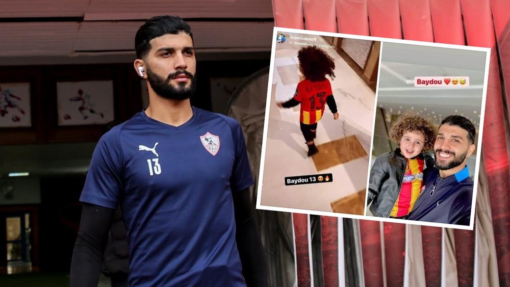 فرجاني ساسي يثير الجدل بصورة رفقة ابنه مرتديا قميص الترجي التونسي قبل "موقعة رادس"