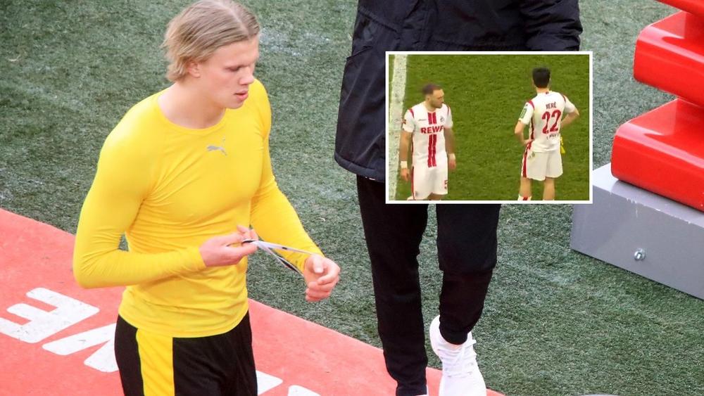 هالاند يقدم اعتذاره بعد فقدانه "السيطرة على نفسه" في مواجهة كولن.. النرويجي ألقى بقميصه في وجه لاعب طلب "تبادل القمصان"!