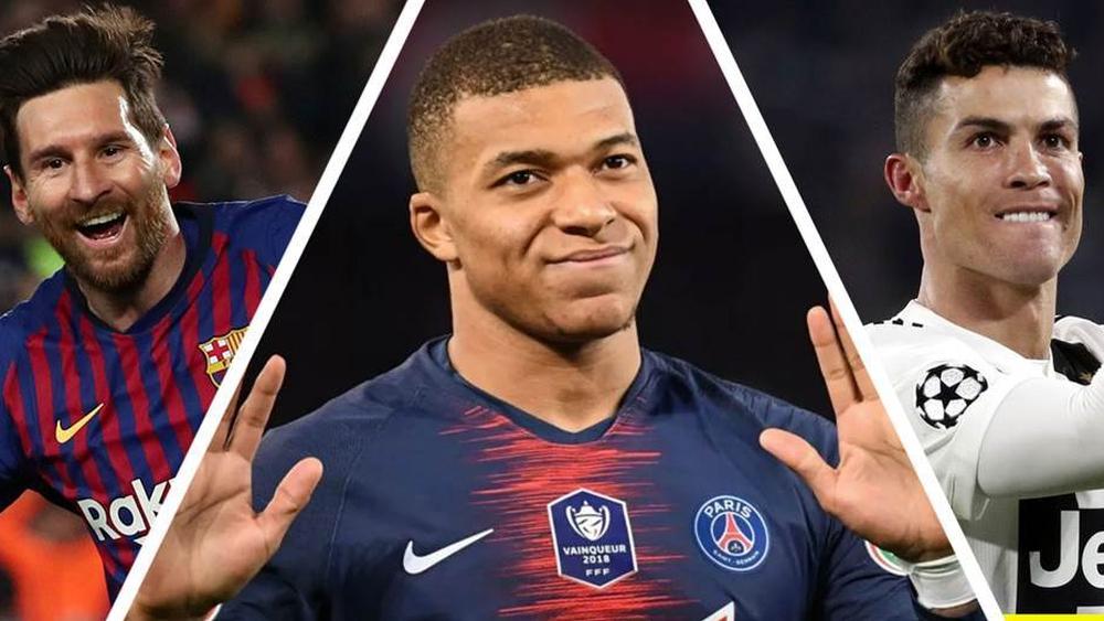 مبابي: أقول لنفسي دوماً إنني أفضل من ميسي وكريستيانو