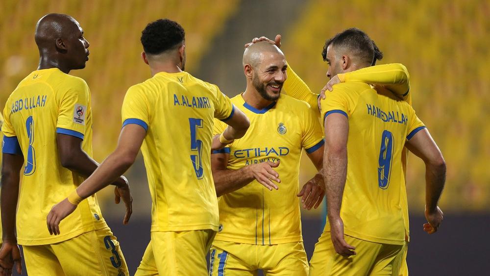 حمد الله يسجل هدفا من "ثلاثية" النصر في مرمى السد القطري ويقود فريقه لصدارة المجموعة الرابعة من دوري أبطال آسيا