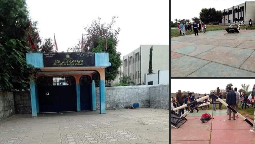 في "حادث مأساوي".. وفاة تلميذ بالقنيطرة بسبب سقوط عمود كرة السلة "المهترئ" على رأسه بعد أيام فقط من فقدانه والده