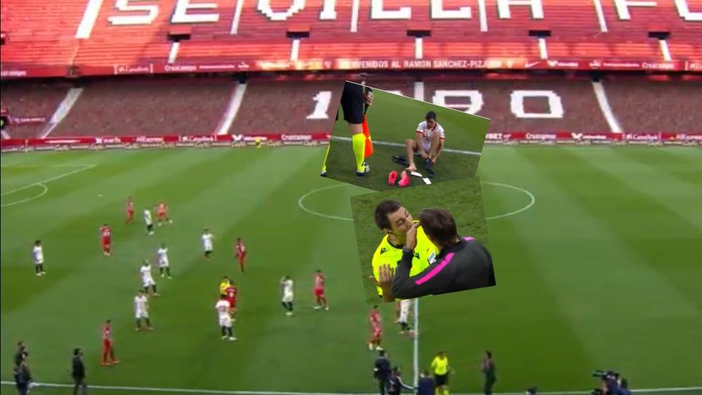 في "موقف نادر".. حكم مباراة إشبيلية وغرناطة يعيد لاعبي الفريقين من "مستودع الملابس" لأرضية الملعب لاستكمال الدقيقة المتبقية من "الوقت الضائع"!