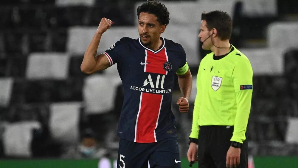 قائد سان جيرمان ماركينيوس يكرر إنجاز كريستيانو وغريزمان في دوري الأبطال