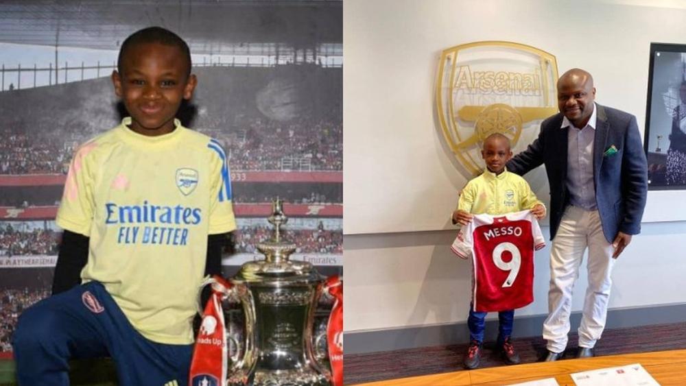 "ليو ميسو".. طفل كيني (10 سنوات) يلتحق بأكاديمية أرسنال