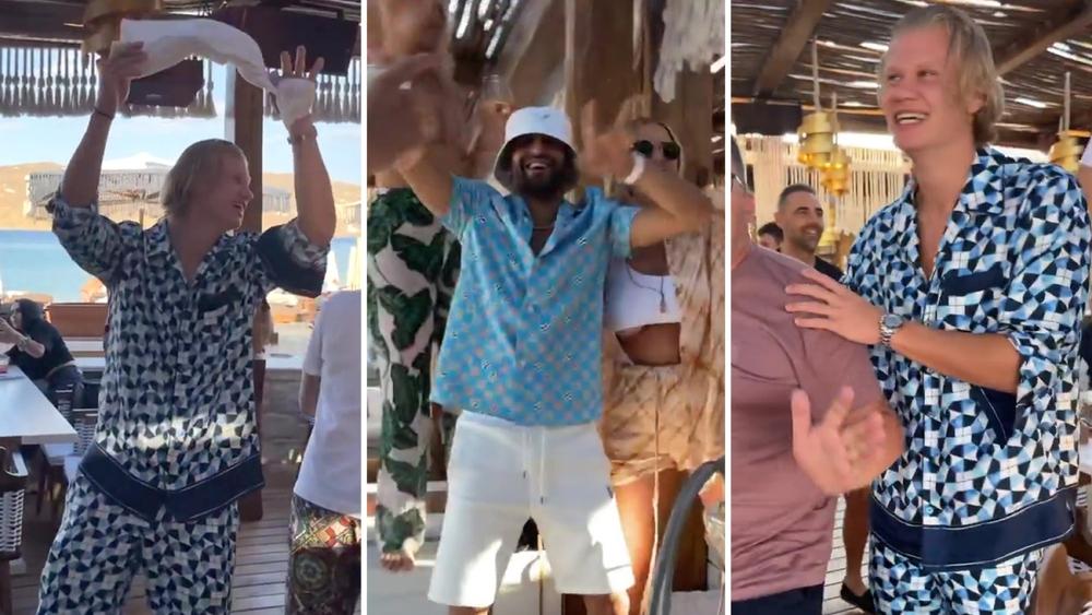 محرز ينشر مقطع فيديو يجمعه بهالاند وجماهير مانشستر سيتي تتفاعل: "قم بعملك وتعاقد معه"