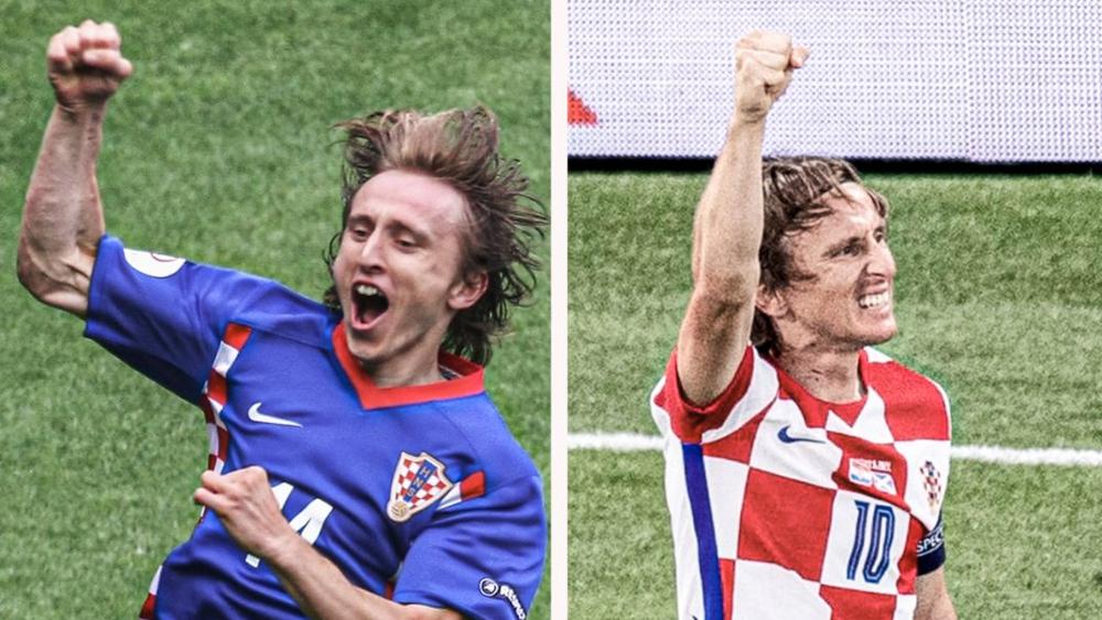 مودريتش يهز شباك اسكتلندا بهدف "أنطولوجي" ويصبح أكبر لاعب يوقع لكرواتيا في "اليورو" عن عمر 35 سنة و286 يوما