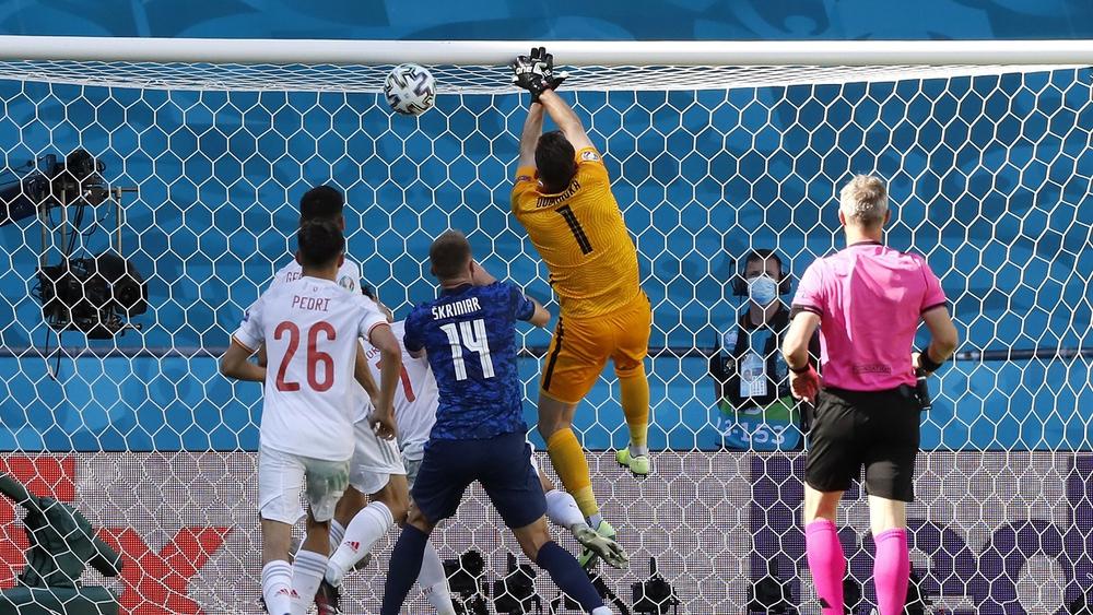 بطريقة "غريبة".. حارس سلوفاكيا "دوبرافكا" يمنح التقدم لإسبانيا بهدف ضد مرماه!