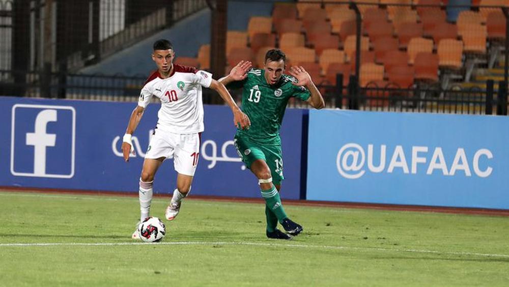 أشبال الأطلس ينهون الشوط الأول متفوقين على الجزائر في ربع نهائي كأس العرب للشباب