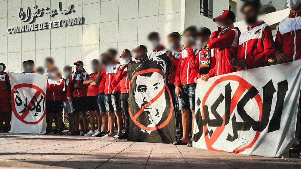 فصيل "لوس ماتادوريس" تنظم وقفة احتجاجية لإقالة رئيس المغرب التطواني رضوان غازي وتؤكد: "لازلنا سنقوم بخطوات تصعيدية في القريب العاجل"