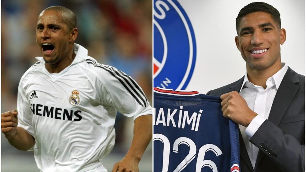 لاعب الإنتر سابقا يُشبّه مغادرة حكيمي برحيل روبيرتو كارلوس قبل 25 سنة