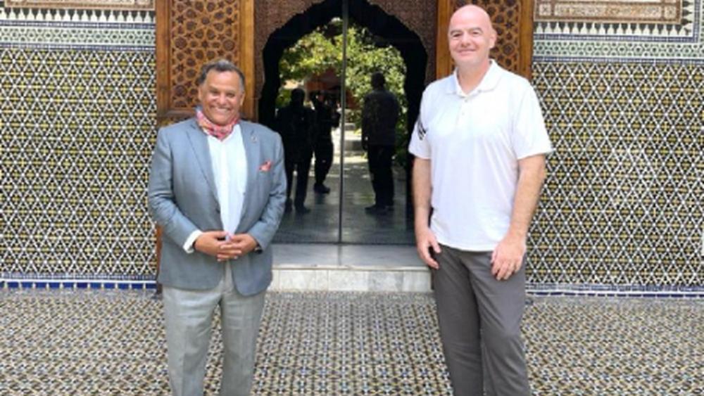 رئيس "الفيفا" في زيارة سياحية لمدينة مراكش ومتحف "دار الباشا"