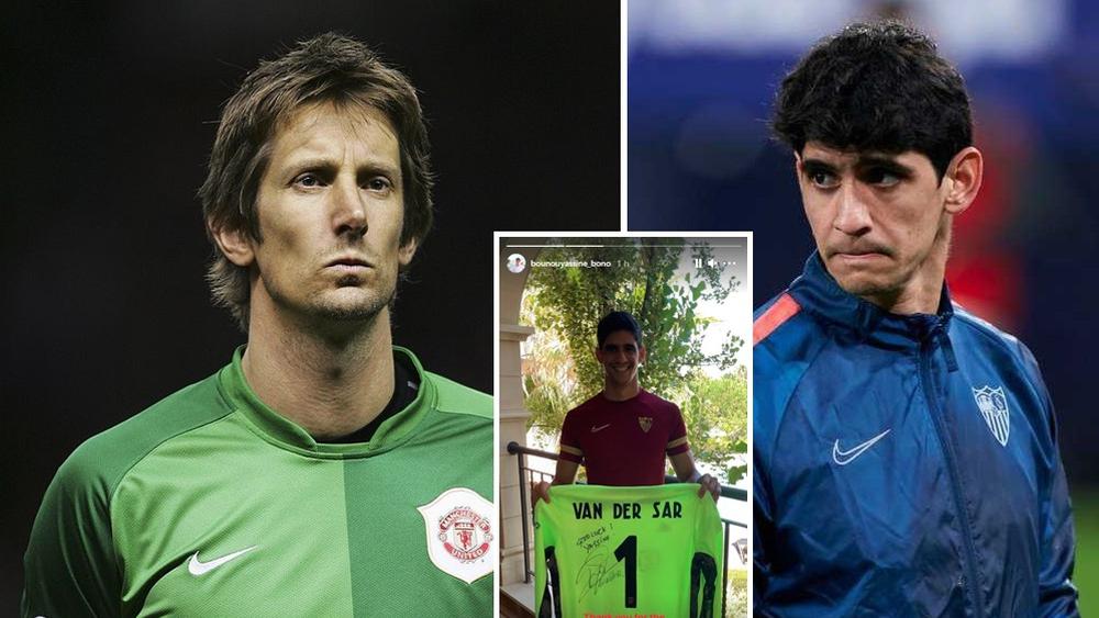 "الأسطورة" فان دير سار يهدي قميصه لبونو ويكتب: "حظ موفق ياسين"