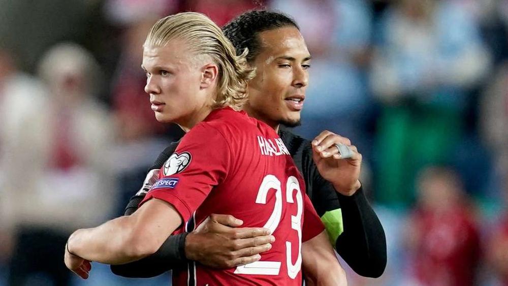 هالاند: "أعتقد أنني تسببت في كسر إصبع فان دايك"