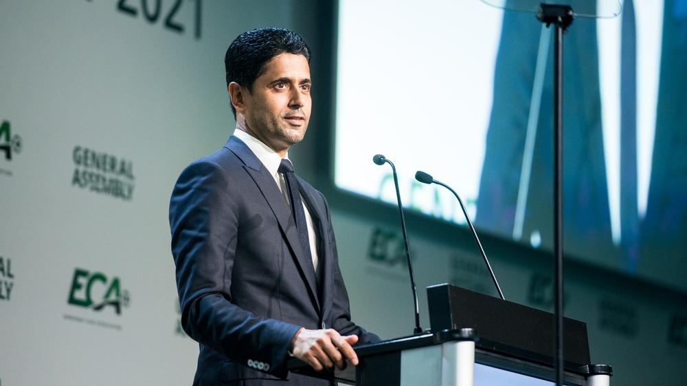 ناصر الخليفي عن الفرق التي انسحبت من دوري السوبر الأوروبي: "أرحب مرة أخرى بالأندية التسعة في رابطة الأندية الأوروبية"