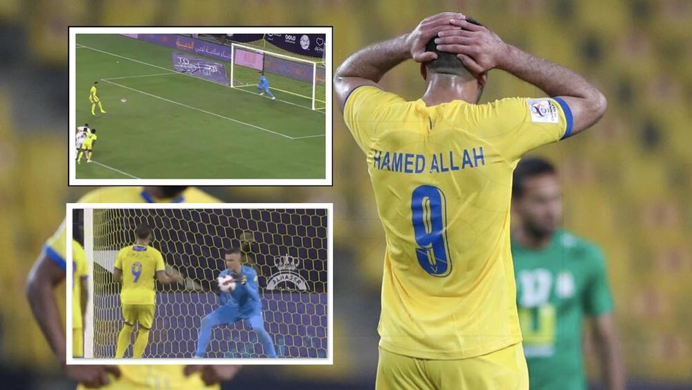 حمد الله يتعرض لانتقادات "لاذعة" بعد إضاعته ضربة جزاء على طريقة "بانينكا" وجماهير النصر تعتبره السبب وراء الهزيمة أمام الاتحاد