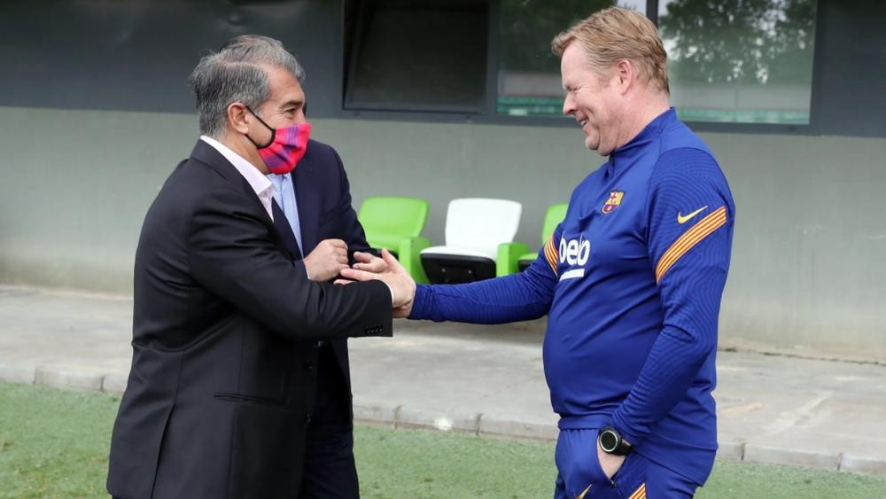 لابورتا: "لن نتخذ أي قرار حول مستقبل كومان بعد مباراة الليلة أمام قادش"