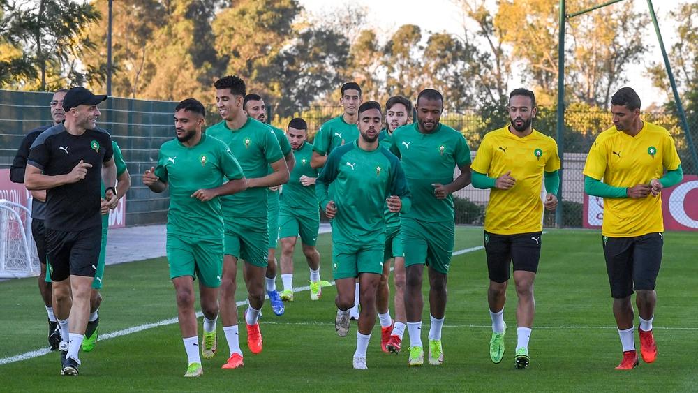 La troisième séance d'entraînement pour l'équipe nationale