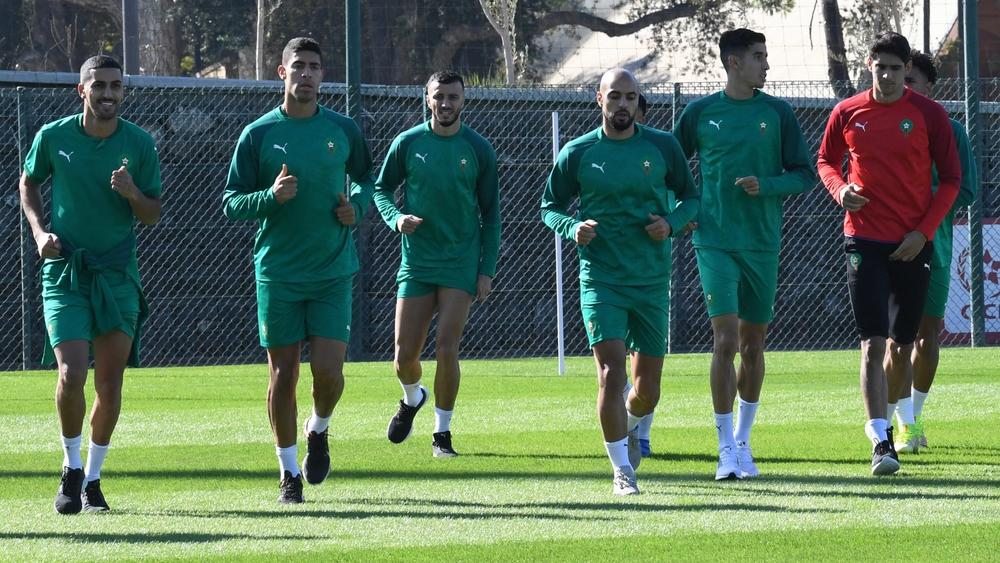 المنتخب المغربي يجري حصة تدريبية صباحية تأهبا لمواجهة غينيا في الجولة السادسة من تصفيات "المونديال"