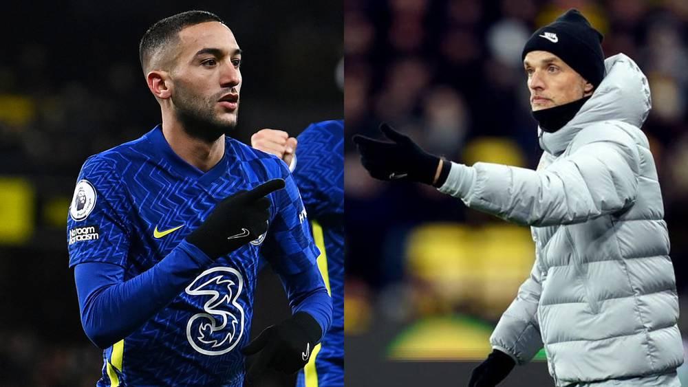 توخيل عن زياش مسجل هدف فوز تشيلسي ضد واتفورد: "سعيد من أجل حكيم"