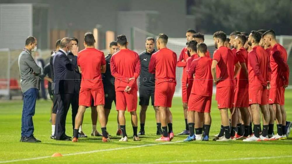 Coupe Arabe : La dernière séance d'entraînement de l'EN A' sous les yeux de Faouzi Lekjaa