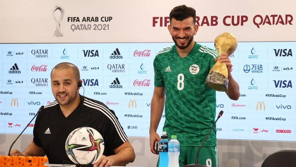 بعد اختياره "الأفضل" في نهائي "كأس العرب".. سعيود يصرح: "يوجد لاعبون كبار في المنتخب الجزائري وأنا أتعلم الكثير منهم"