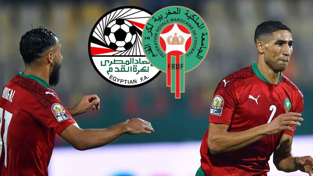 لاعبو مصر يستقبلون العناصر الوطنية بعد العودة لمقر الإقامة لتهنئتهم على التأهل في الصدارة