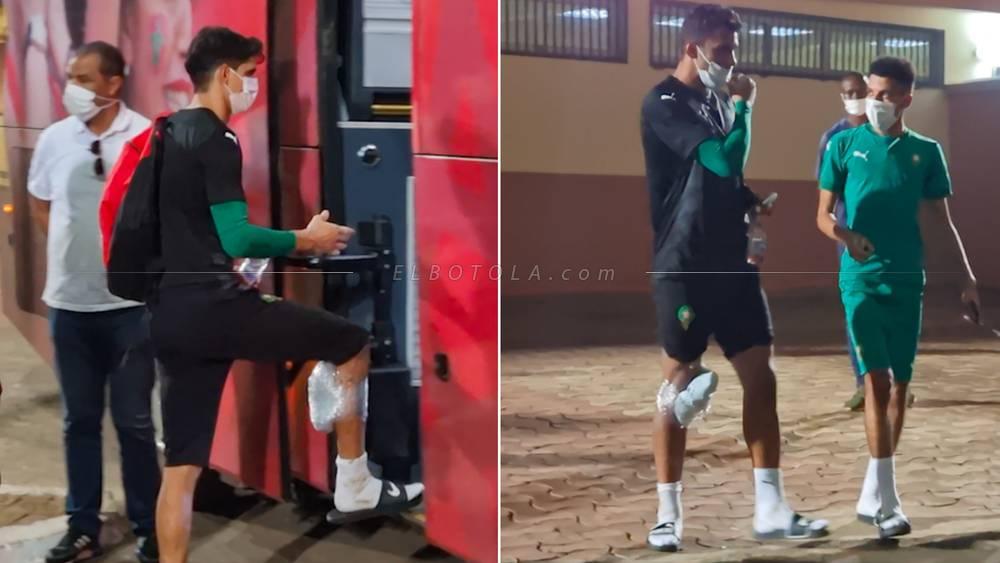 بونو والتكناوتي ينهيان الحصة التدريبية للمنتخب المغربي مستعينين بـ"الثلج"