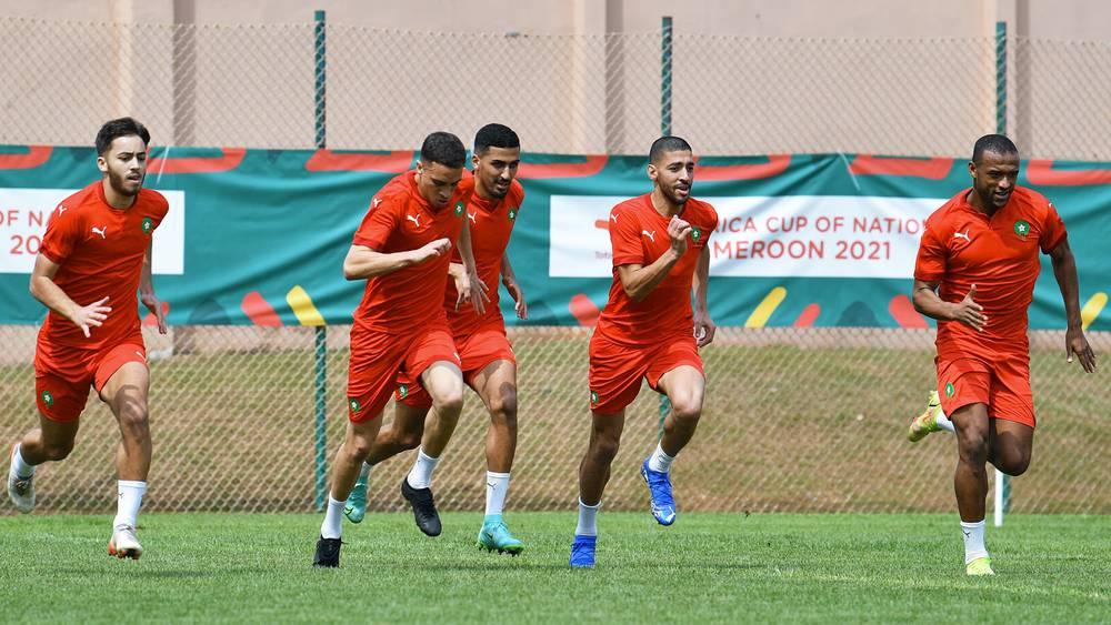 CAN 2021 : Première séance d'entraînement des lions de l'atlas après le match face au Malawi