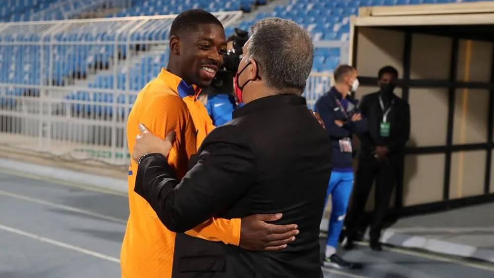 لابورتا: "إذا كان هناك لاعب لا يرغب في الاستمرار فمن الصعب أن يلعب وتشافي هو صاحب قرار مشاركة ديمبيلي"