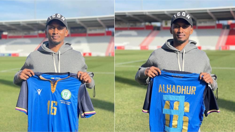 الهدهور يضع قميصه كـ"حارس مرمى" في مواجهة جزر القمر أمام الكاميرون في "مزاد علني" ويخصص عائداته لدعم 4 جمعيات محلية