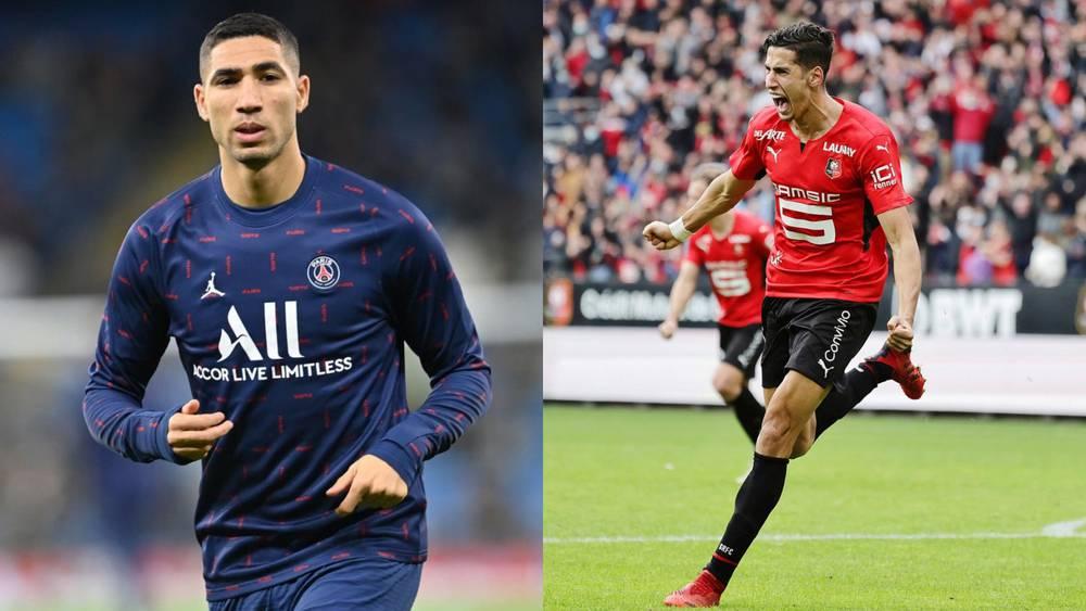 "مواجهة مغربية" بين حكيمي وأكرد في الجولة الـ 24 من "الليغ 1" بين سان جيرمان ورين