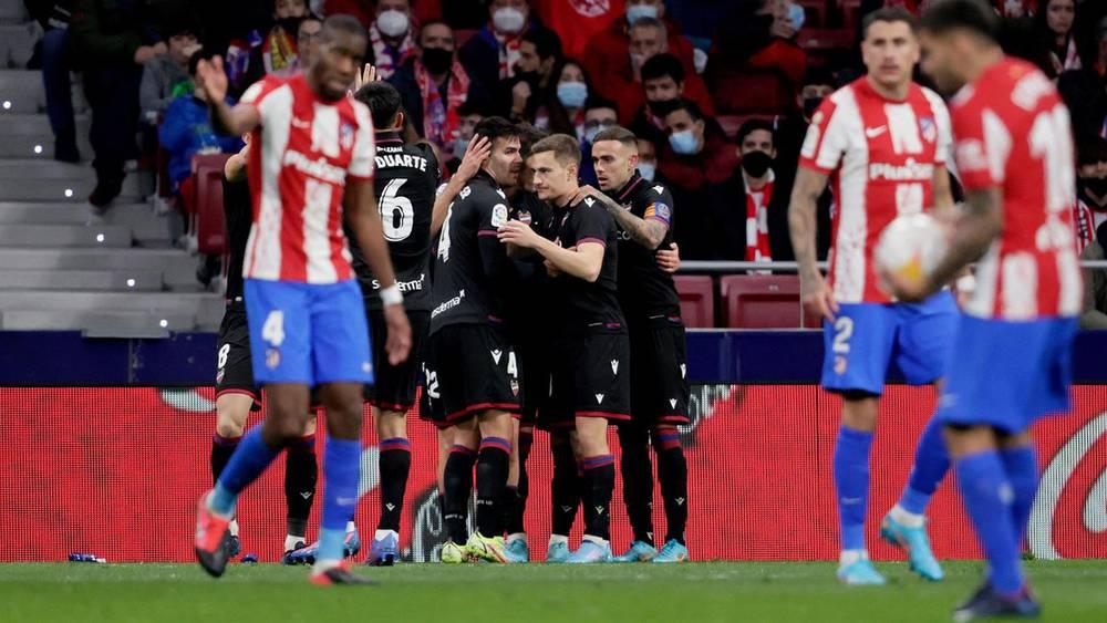 Espagne: septième revers pour l'Atlético, défait par la lanterne rouge Levante